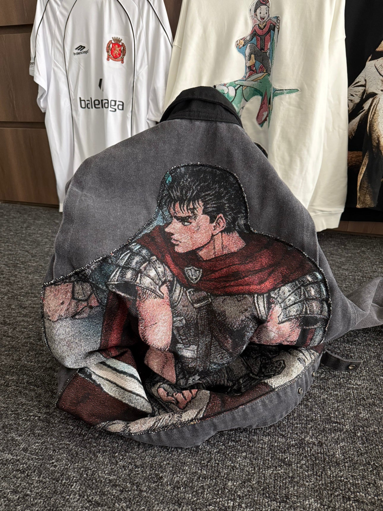 Custom Berserk "Guts" Canvas Jacket - Washed Carhartt J97 Detroit Remake | Donclickin 