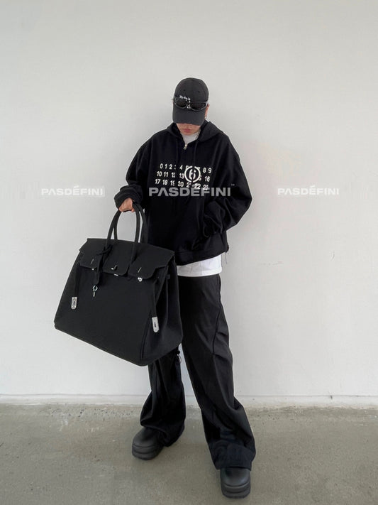 donclick Designer Washed Canvas Birkin Handbag Tote - Non-ReadyMade Vintage Vibe - Donclickin