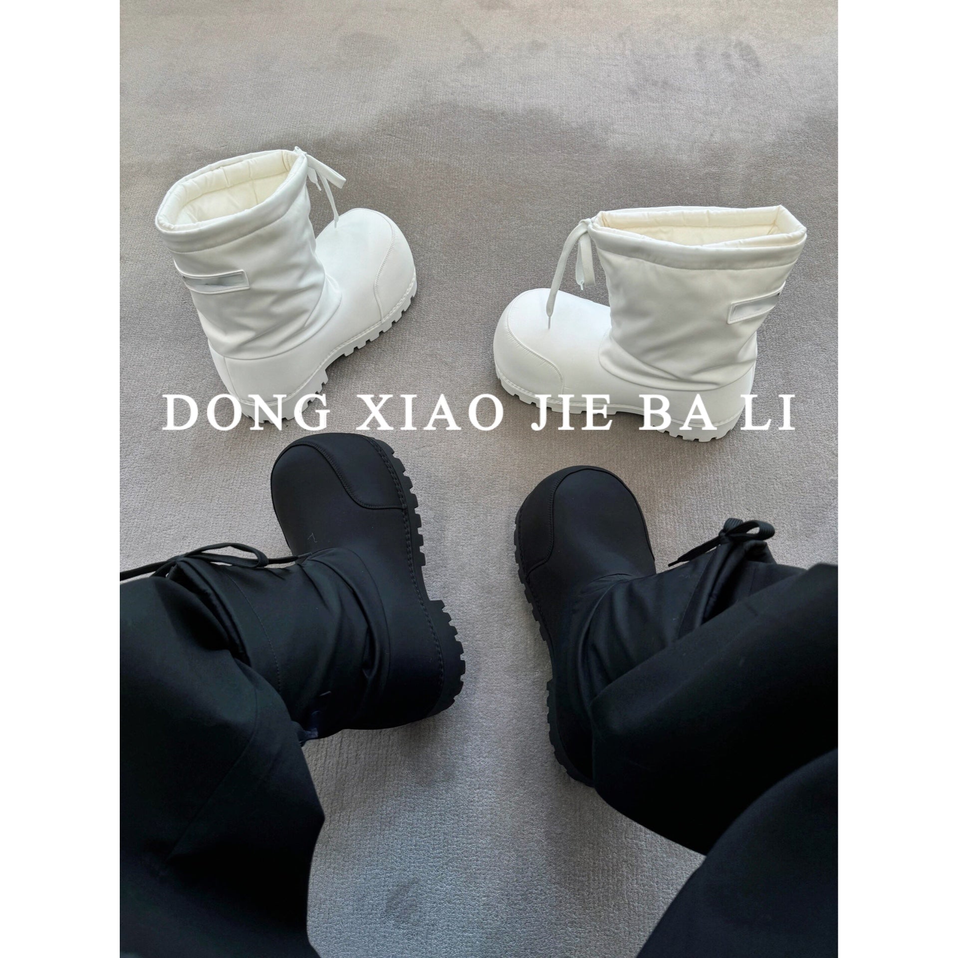 Parisian Snow Boots Ski Waterproof Anti-Slip Big Head Short Boots