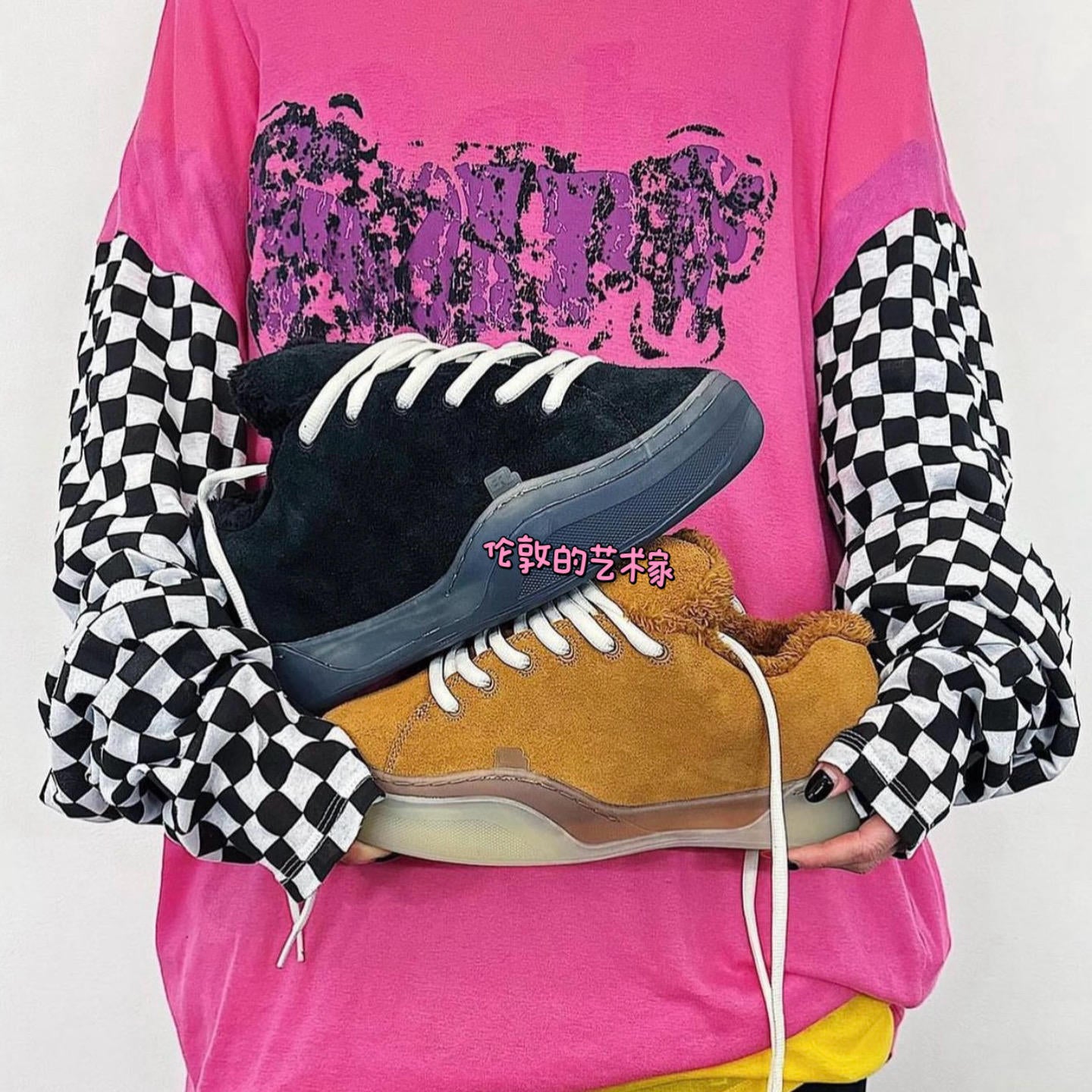 Revised ERL Wave Chunky Skate Sneaker - Pirate Black Vamps  