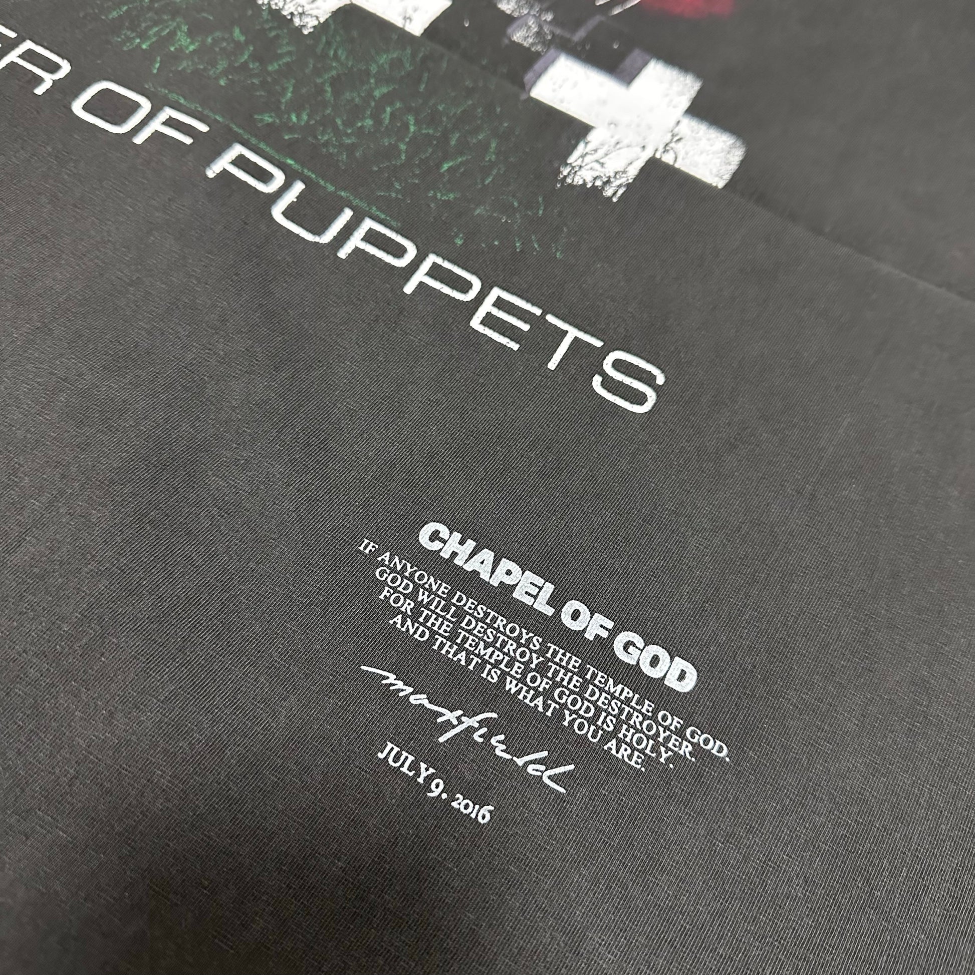 Remake Limited Metallica Master Of Pupperts - Custom Dyed Circular Knit T-Shirts