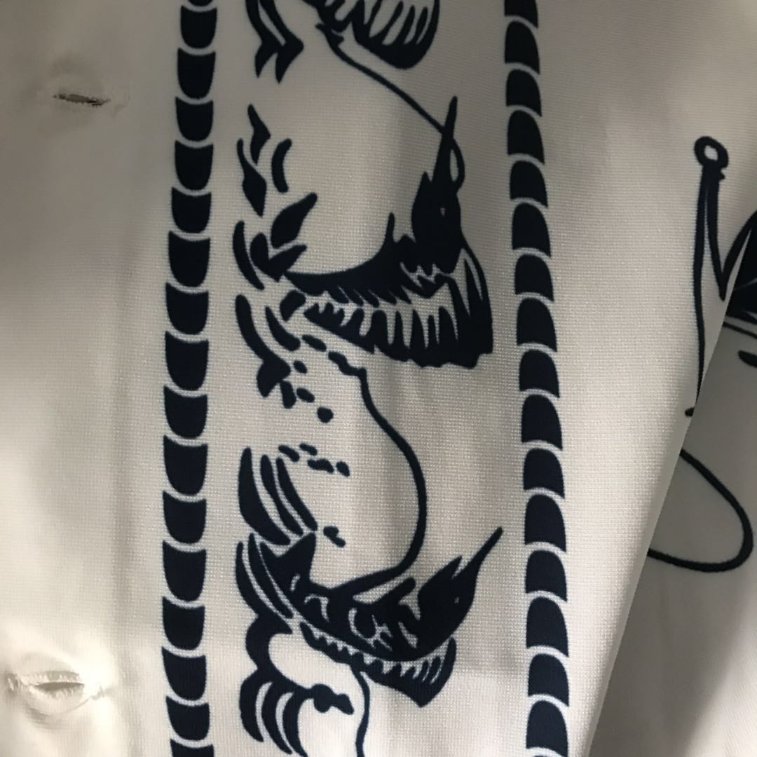 Neighborhood 20SS Hawaiian Swordfish Shirt Long Sleeve Open-Front Loose