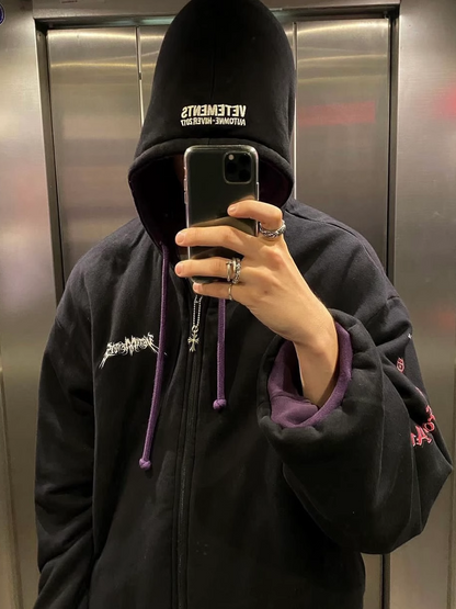 Revised Vetements 16FW TFD & Gun Club Reversible Bomber Jacket 