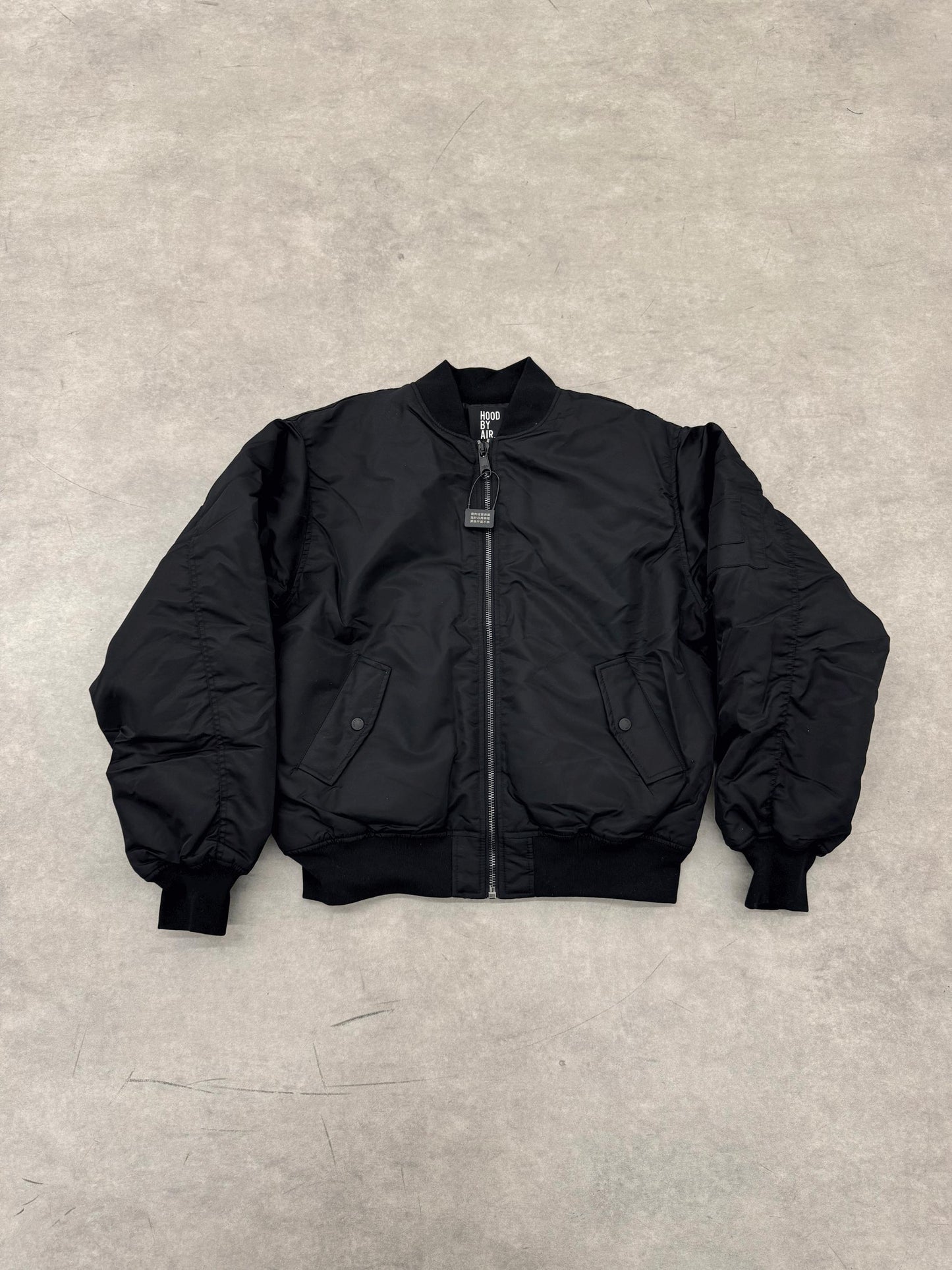 Hood By Air Fringe Bomber – HBA Embroidered Slogan Jacket