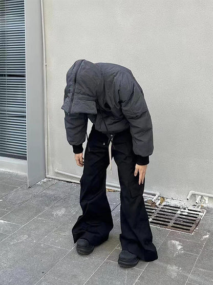 Jarvis Trousers Rick Owens acbt Woodcut Wide-leg Work Pants Flared Trousers - Size S 46 M 48 L 50