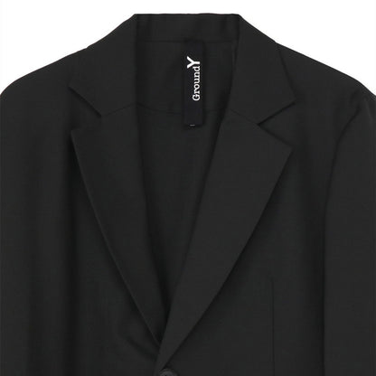 Yohji One Sleeve Cape Avant-garde Blazer - Minimal Asymmetric Black Suit Coats