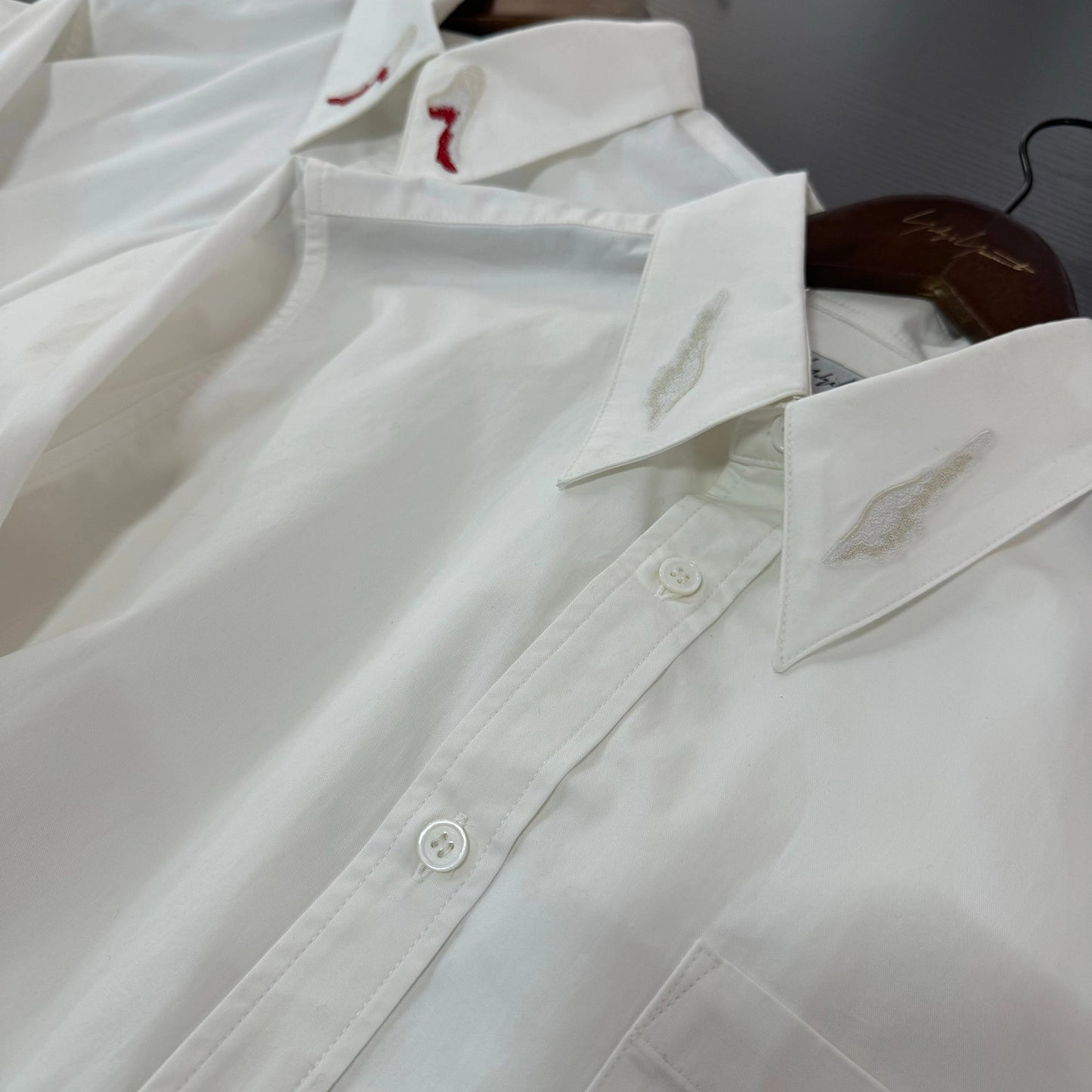 Yohji Dark Angel Wing Shirt – 02AW Archive Embroidered Design