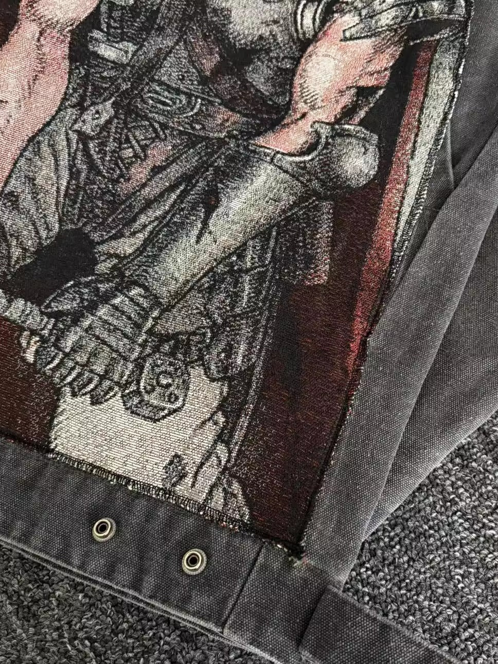 Custom Berserk "Guts" Canvas Jacket - Washed Carhartt J97 Detroit Remake | Donclickin 