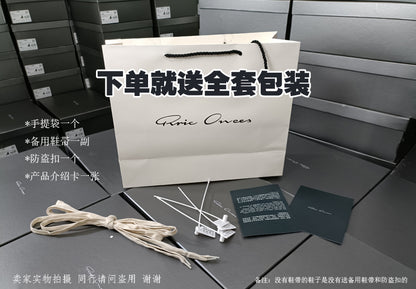 Rick Owen Reverse Triangle High-Top Leather Shoes Thick Sole Sneakers