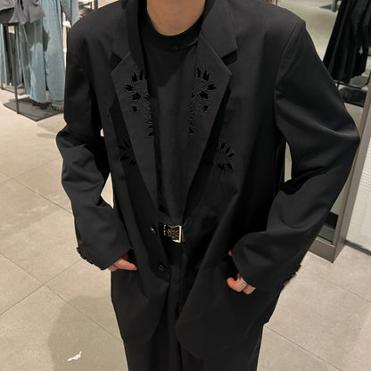 Yohji Yamamoto Archive Masterpiece ’Flowers and Youth’ Sakura Cutout Wool Blazer