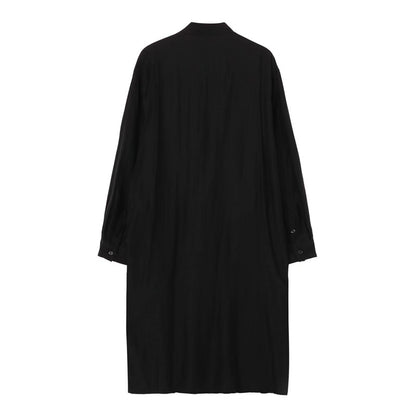 Yohji Portrait Print Shirt - Oversized Longline Designer Unisex Blouse
