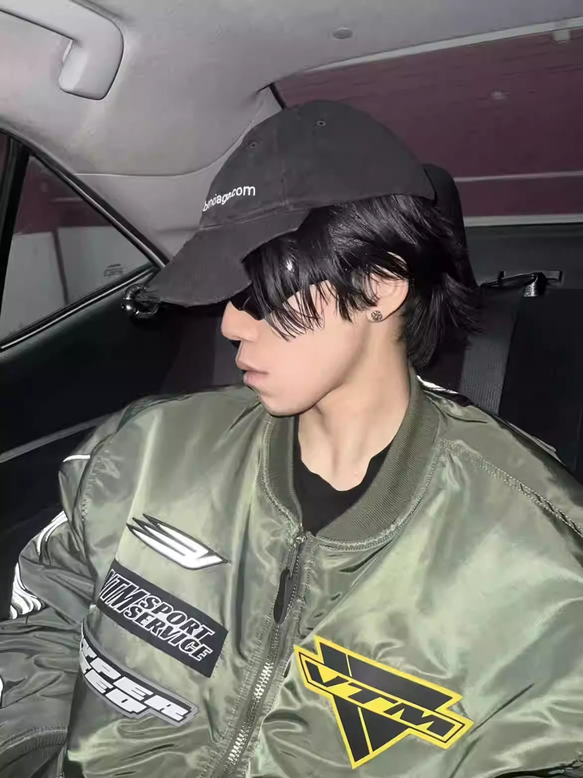 VTM 18AW Alpha Racing Patch Bomber Jacket – Military Green Heavyweight