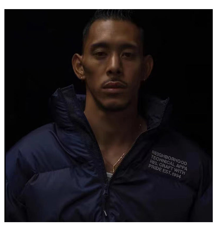NEIGHBORHOOD Jacket Embroidered Casual Down Long-Sleeve 90% Down Coats
