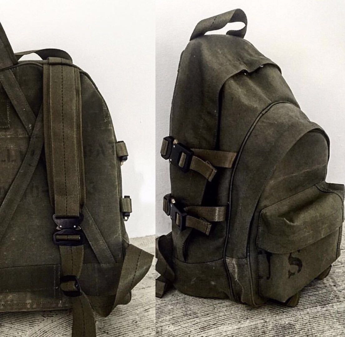Yuta Hosokawa READYMADE x FOG Vers. Backpack Dual-Shoulder Bag Titanium Buckles - Green