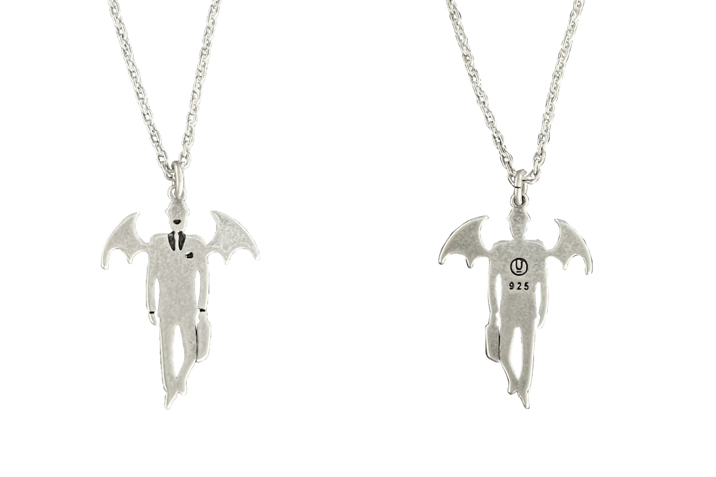 UNDERCOVER AW02 ’Vampire’ Pendant Necklace - 925 Silver Demon Talisman