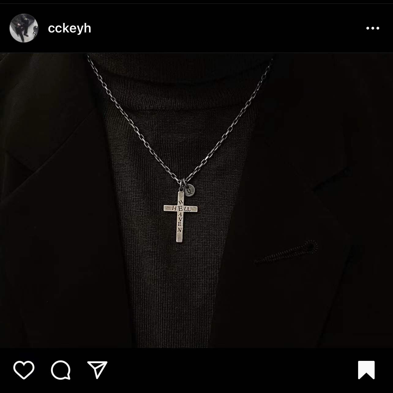 UNDERCOVER AW02 ’Witch’ Heaven/Hell Cross Pendant - 925 Silver ARCHIVE Necklace
