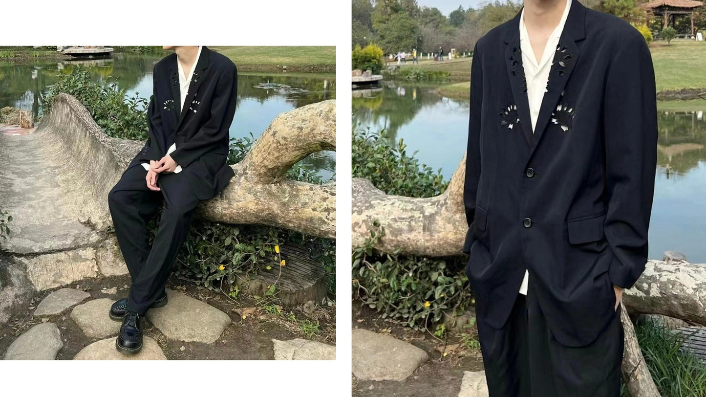 Yohji Yamamoto Archive Masterpiece ’Flowers and Youth’ Sakura Cutout Wool Blazer
