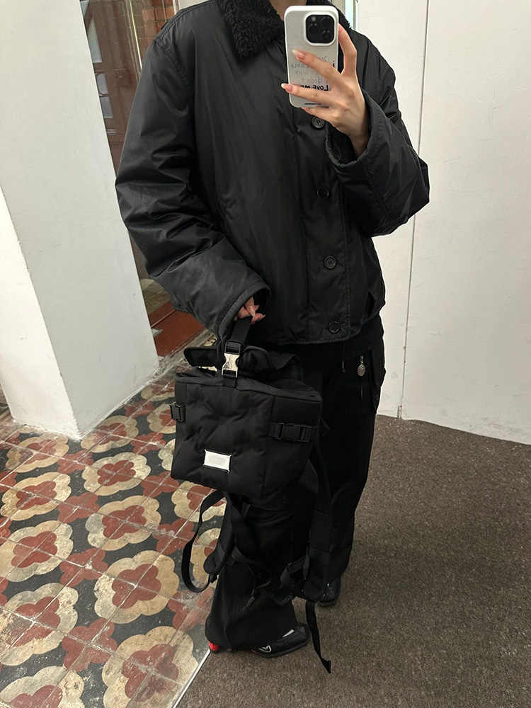 Our Legacy Plush Short Jacket Outerwear Faux Fur Collared Thickened