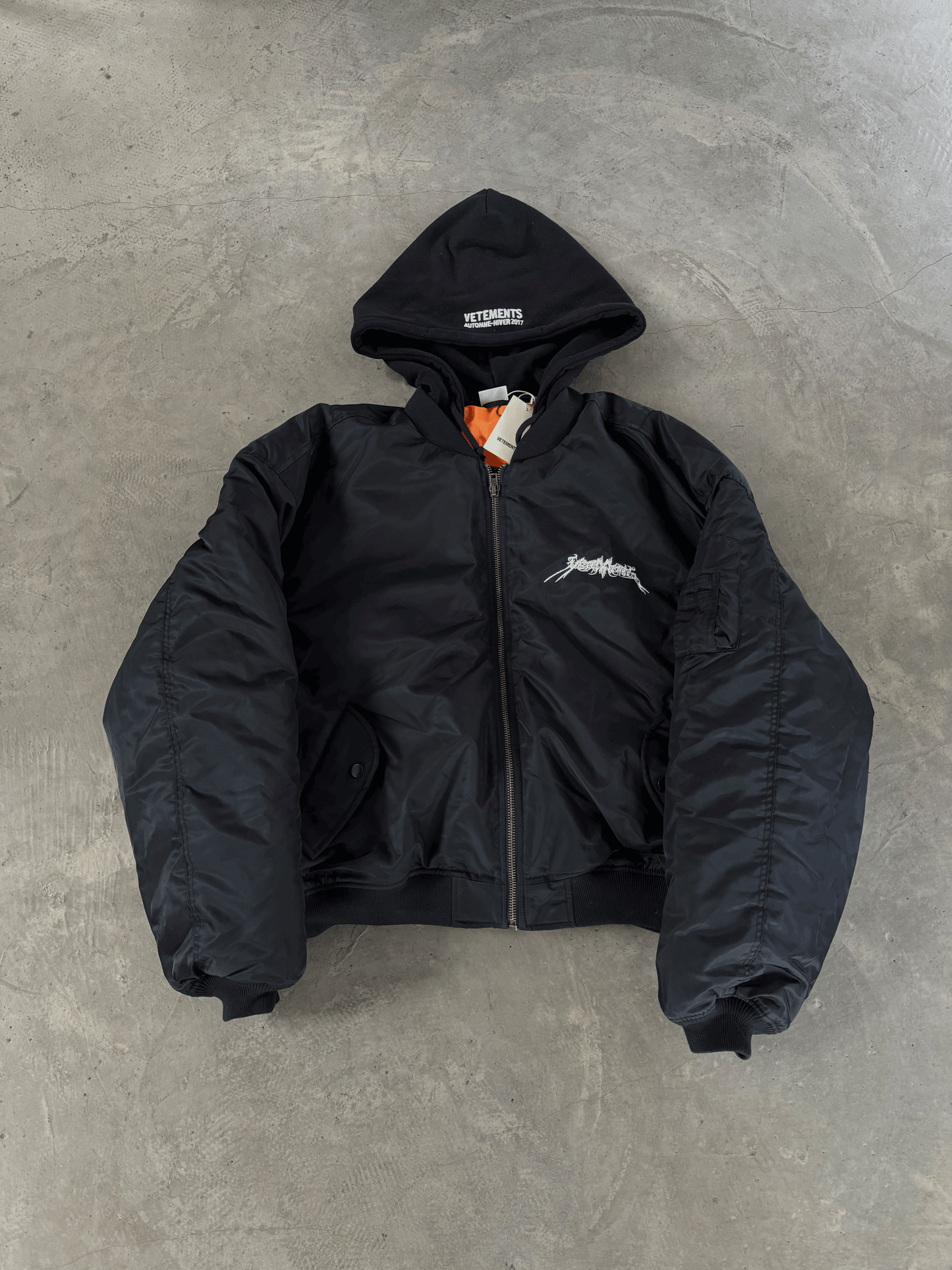 VETEMENTS Heavyweight 17FW TFD Pentagram Bomber Jacket - Oversized Homme Fit
