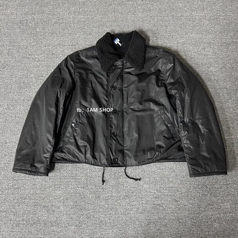 Our Legacy Plush Short Jacket Outerwear Faux Fur Collared Thickened