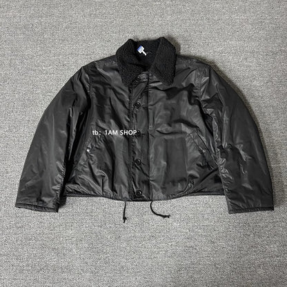 Our Legacy Plush Short Jacket Outerwear Faux Fur Collared Thickened