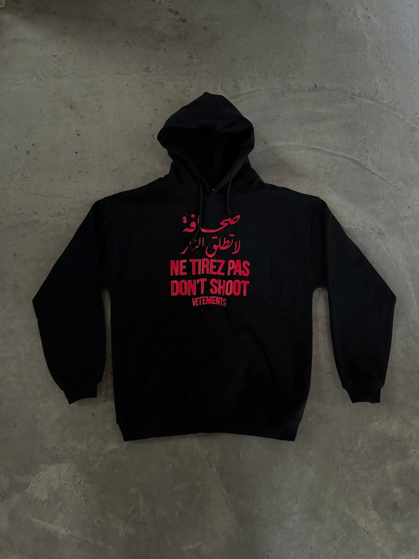 VTM ’Don’t Shoot’ Hoodie – Anti-War Theme Heavyweight Embroidered