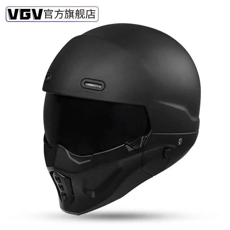 Shadow Scorpion Motorcycle Helmet - Full Face DOT Approved for Harley Cruiser Bike Class A 3C