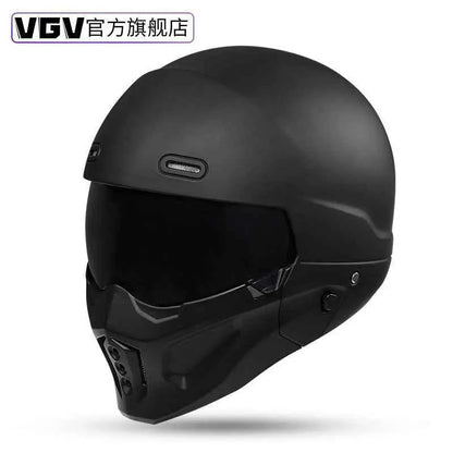 Shadow Scorpion Motorcycle Helmet - Full Face DOT Approved for Harley Cruiser Bike Class A 3C