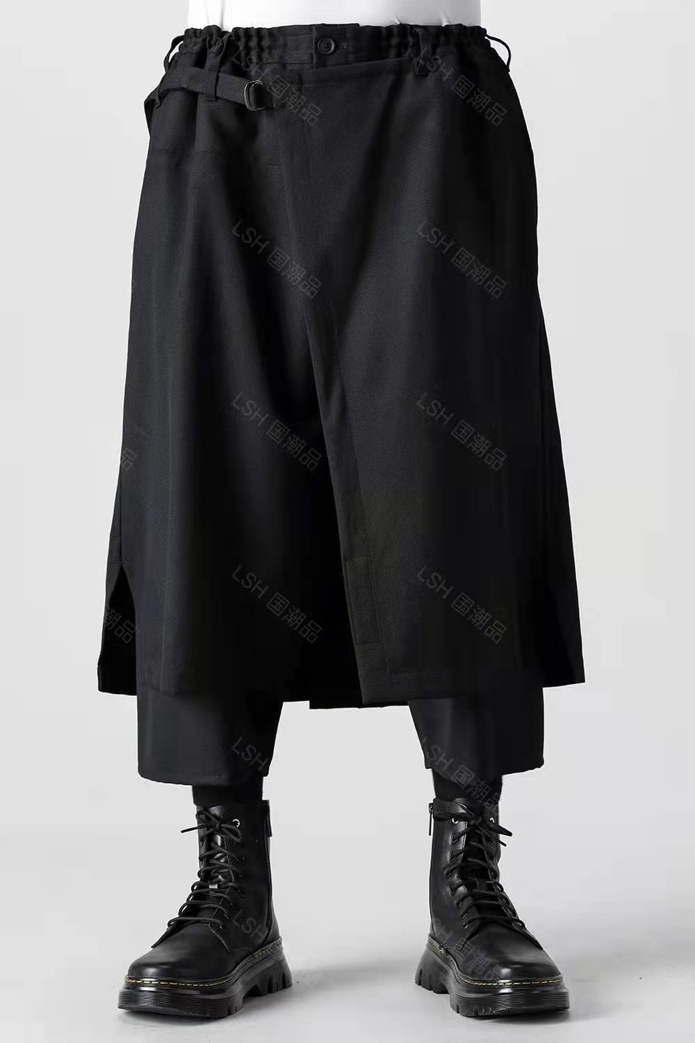 24SS Yohji Yamamoto Double-Layer Skirt Pants – Lightweight Wrinkle-Resistant - Size avaliable S ~ XL