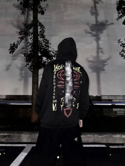Vetements Adone Hardcore Embroidered Patch Hoodie Heavyweight Playboi - Size avaliable S M L