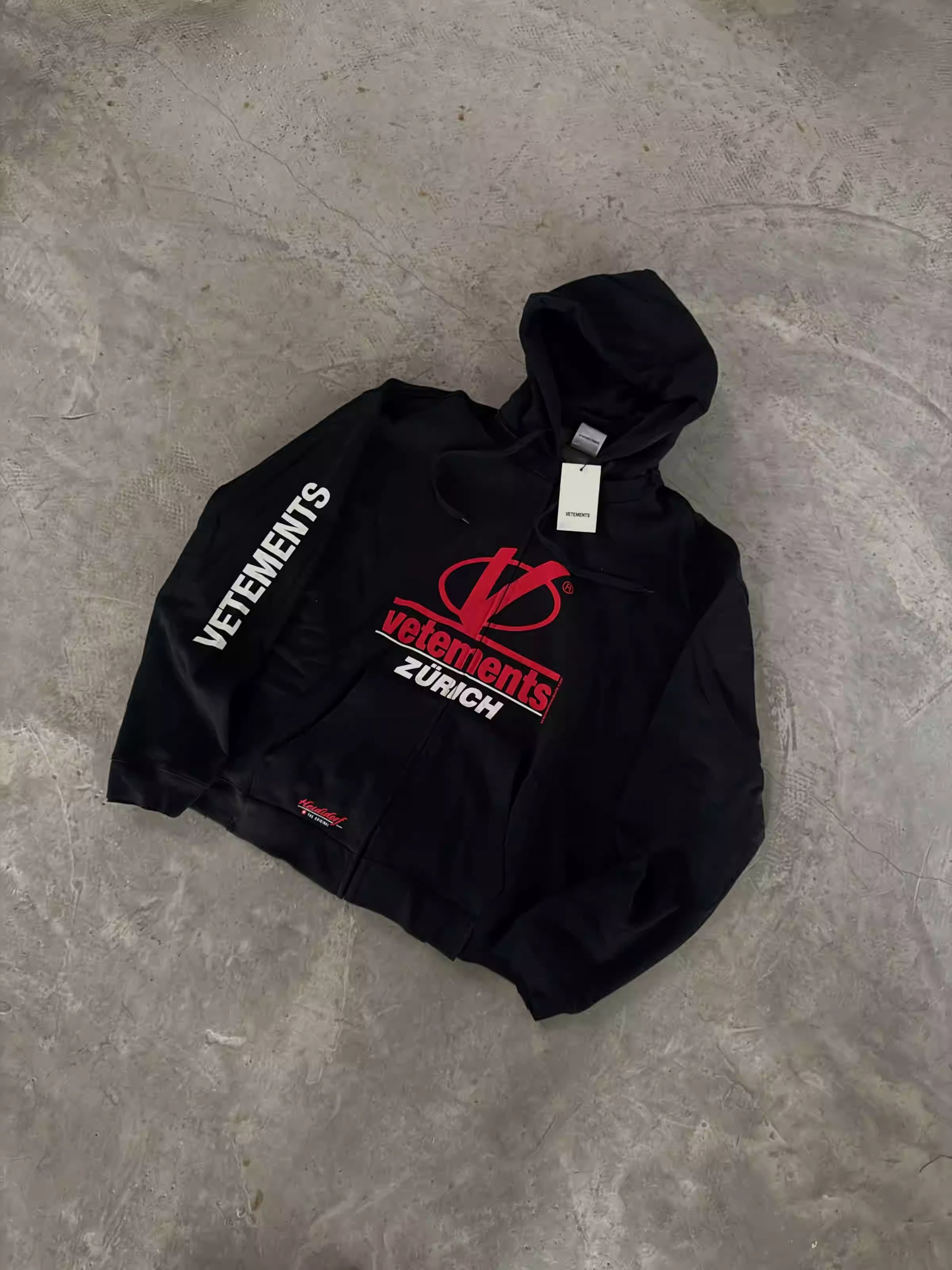 Vetements 18AW Zip Print Pullover Hoodie Sweatshirt Playboi Carti Edition