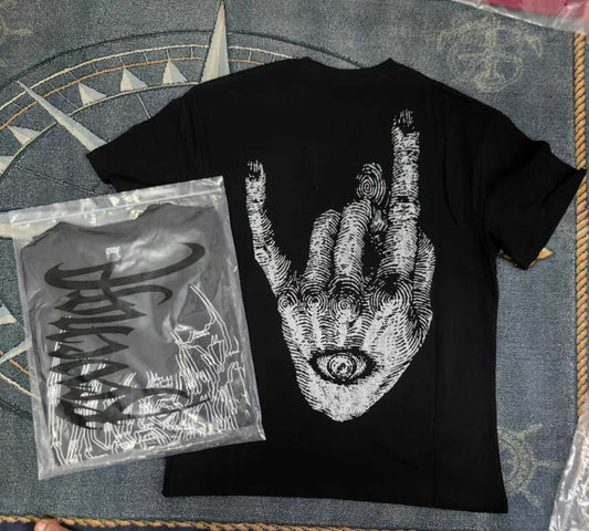 Revenge 24SS God’s Eye Puffy Print Short-Sleeve T-Shirt