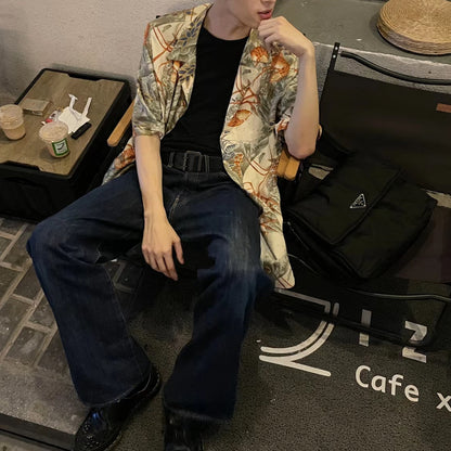 Yohji 97ss Archive Collection -Ink Lobster Hawaiian Shirt Suit Jackets