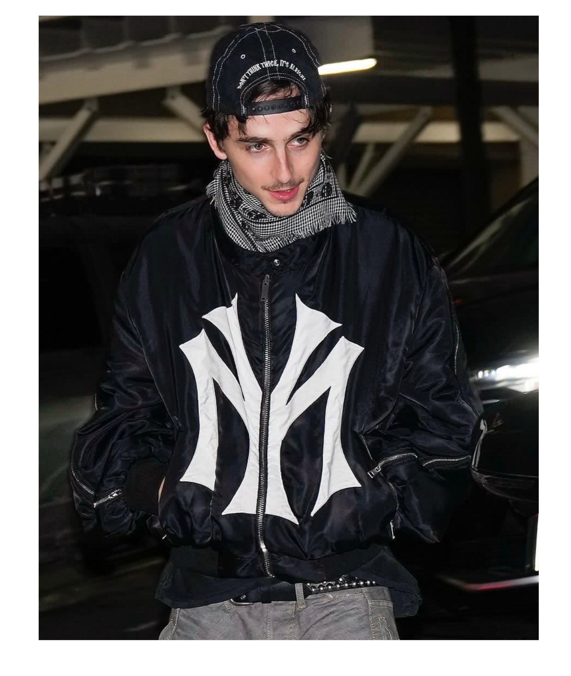 Mowalola Runway Zip-Up MY City Jacket - MA-1 Bomber (Playboi Carti & Timothée)