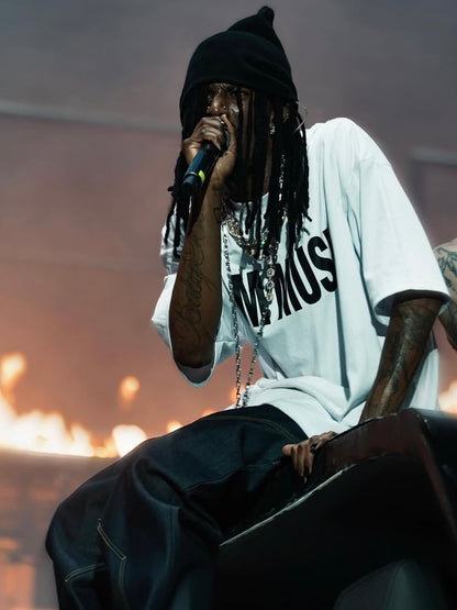 Opium YVL Style ’I AM MUSIC’ Tee – White Short Sleeve Playboi Carti Edition