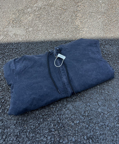 J130 Heavyweight Vintage Washed Hooded Jacket Unisex Retro Outerwear