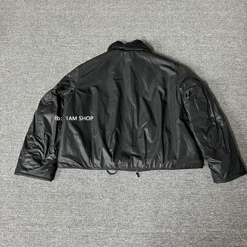 Our Legacy Plush Short Jacket Outerwear Faux Fur Collared Thickened