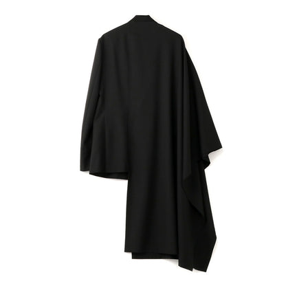 Yohji One Sleeve Cape Avant-garde Blazer - Minimal Asymmetric Black Suit Coats
