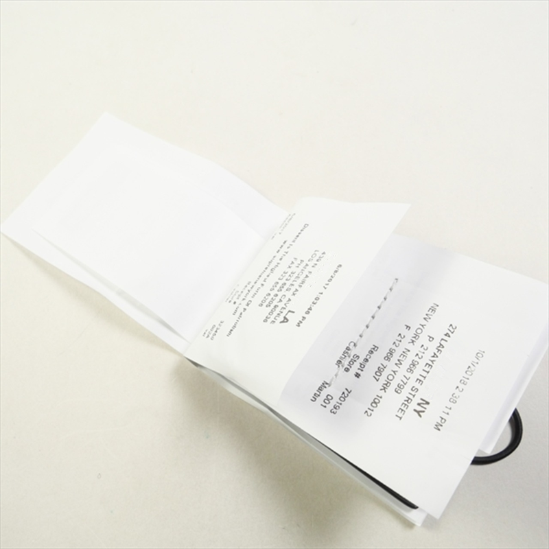Margiela 24SS Custom Calfskin MM6 Wallet – Invoice Receipt Design Collab - White