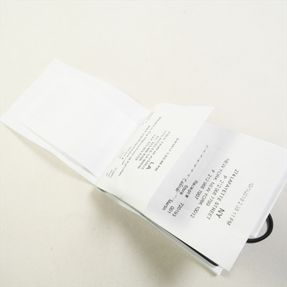 Margiela 24SS Custom Calfskin MM6 Wallet – Invoice Receipt Design Collab - White
