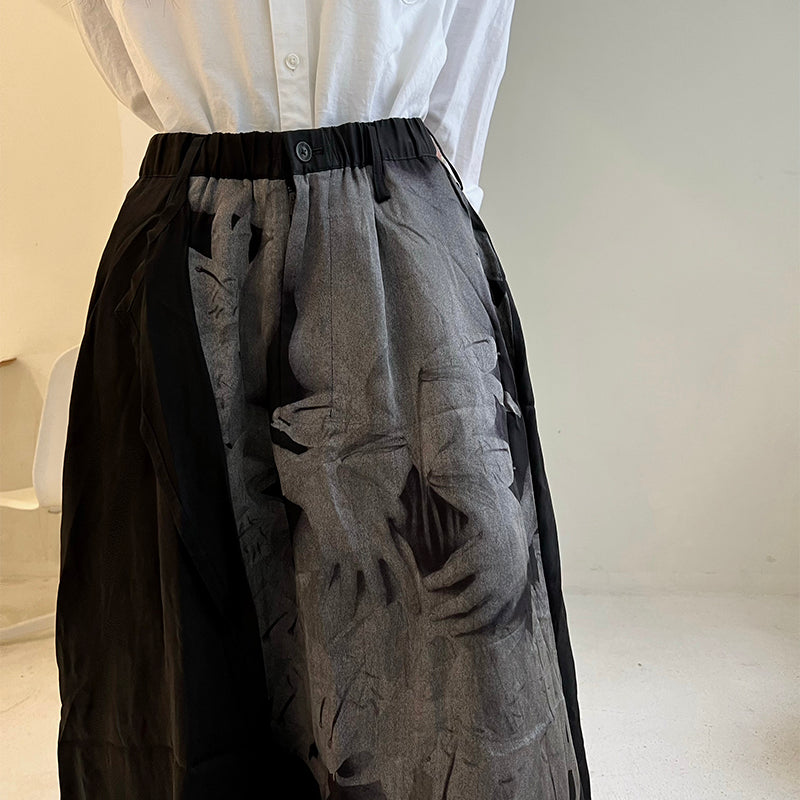 Yohji Uchida Suzuran Ashura Hakama Pants - Samurai-Tailored Kendo Skirt Pants