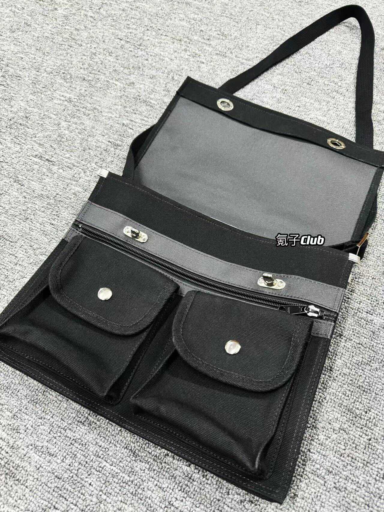 CDG-Vibe Commuter Messenger Bag - Vintage Large-Capacity Crossbody Tote - Black