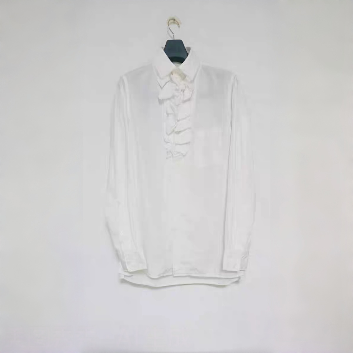 Self-made Yohji Medieval Court Shirt - Triple Collar Floral Print Cotton Blouse - Donclickin