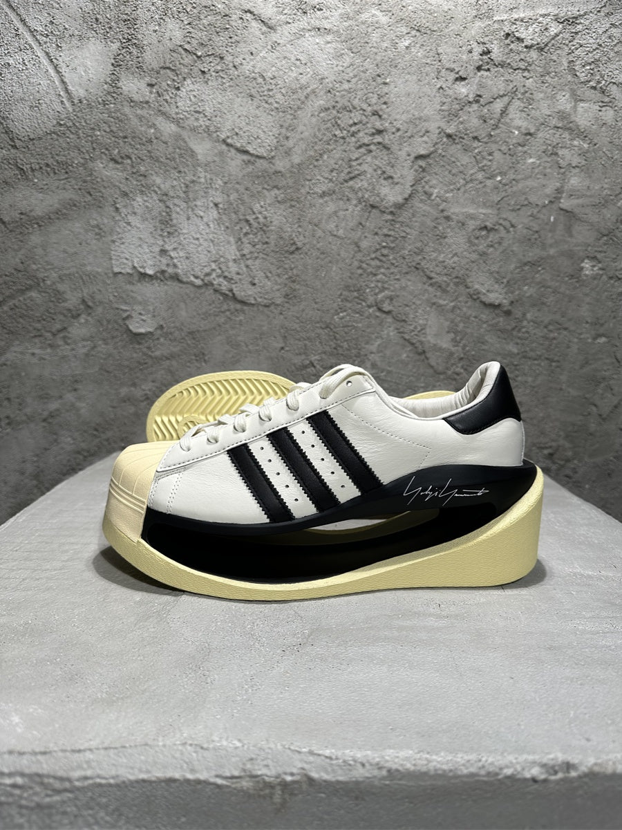 Revised Yohji Archive Shell Toe High-Top - Triple Black Platform     