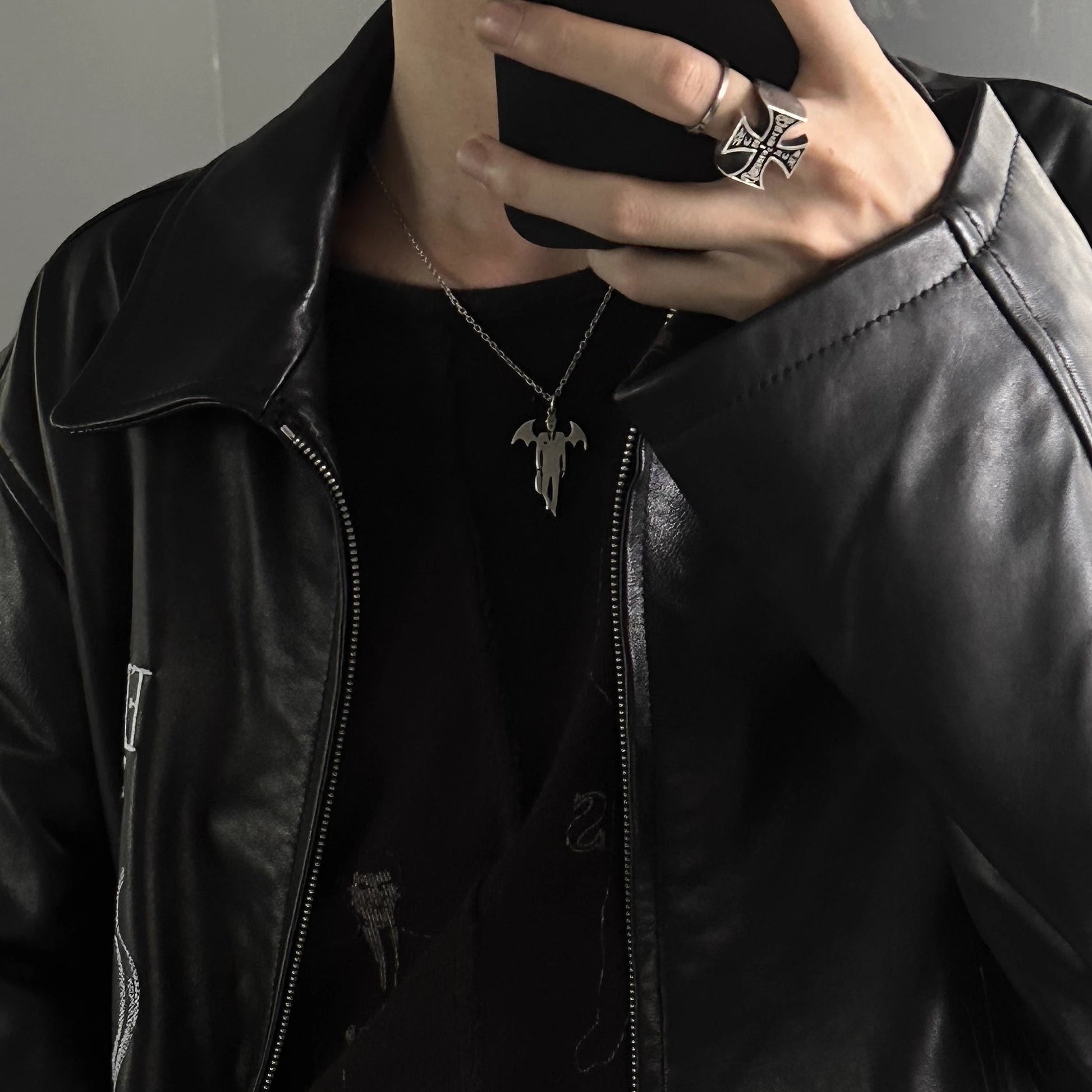 UNDERCOVER AW02 ’Vampire’ Pendant Necklace - 925 Silver Demon Talisman
