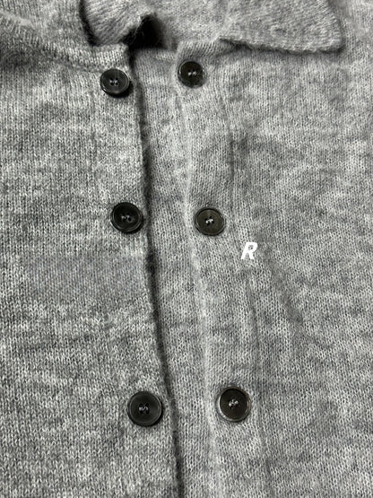 donclick 24FW Our Legacy Mohair Wool Blend Cardigan Light Grey Relaxed Fit Knit