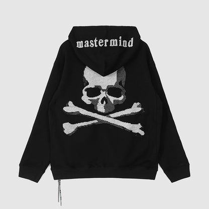 MASTERMIND Beaded Skull Zip-Up Hoodie - 580g Heavyweight - donclickin