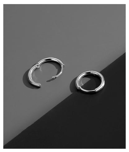 S925 Sterling Swagger: Zoro’s Silver Ear Stud for Men’s Samurai