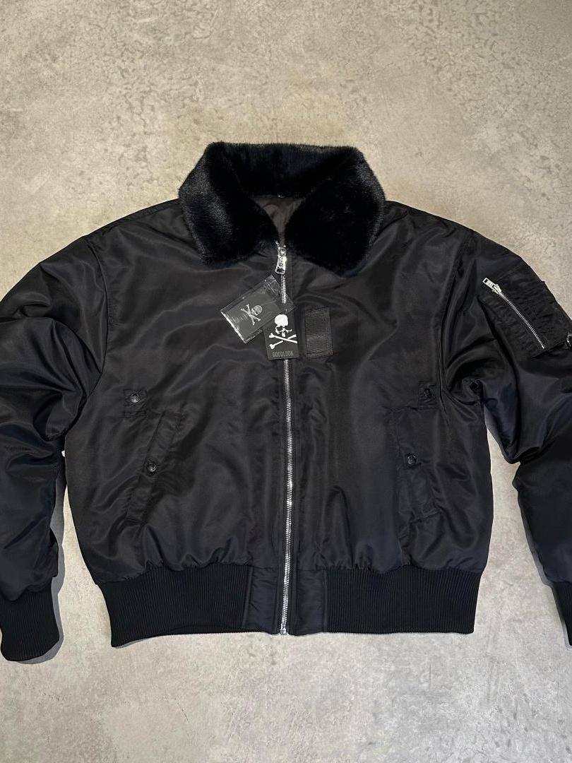 Mastermind Japan Patchwork Skull Bomber - Embroidered Varsity Baseball Jacket