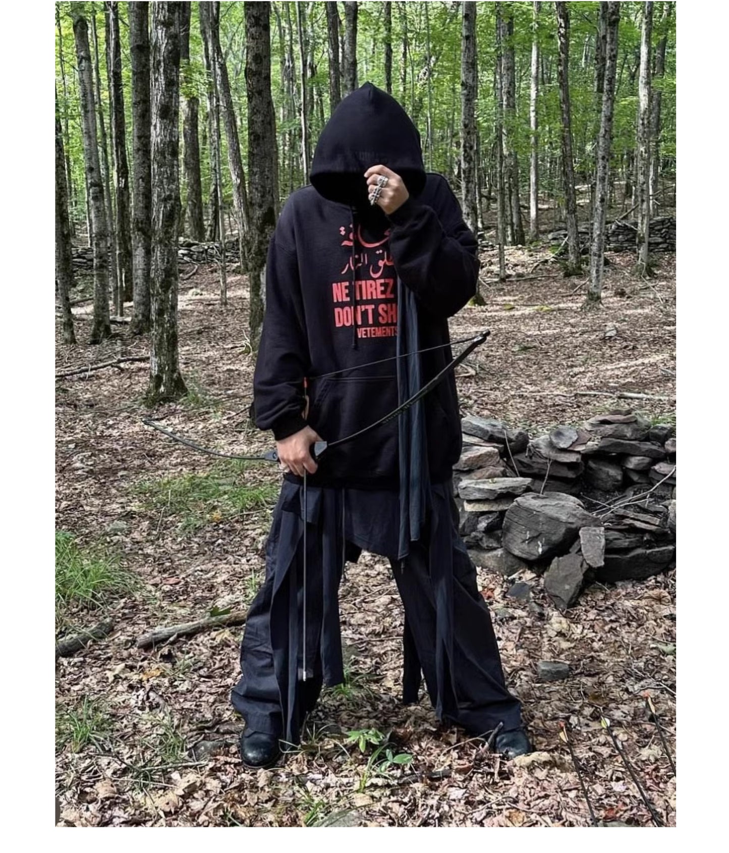 VTM ’Don’t Shoot’ Hoodie – Anti-War Theme Heavyweight Embroidered